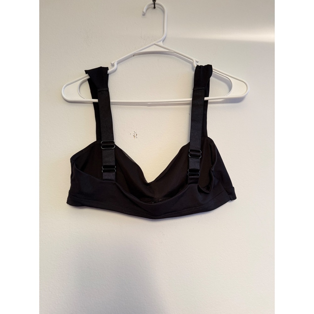 Intimately Free‎ People Womens Black Mesh Lined Adjustable Strap Bralette size L